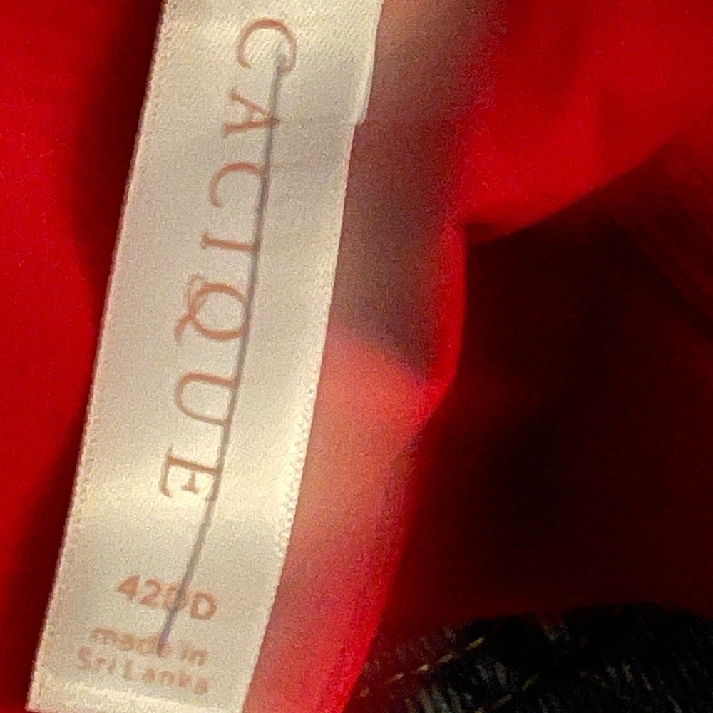 New Cacique Red plunge Bra size 42DD - Picture 5 of 5